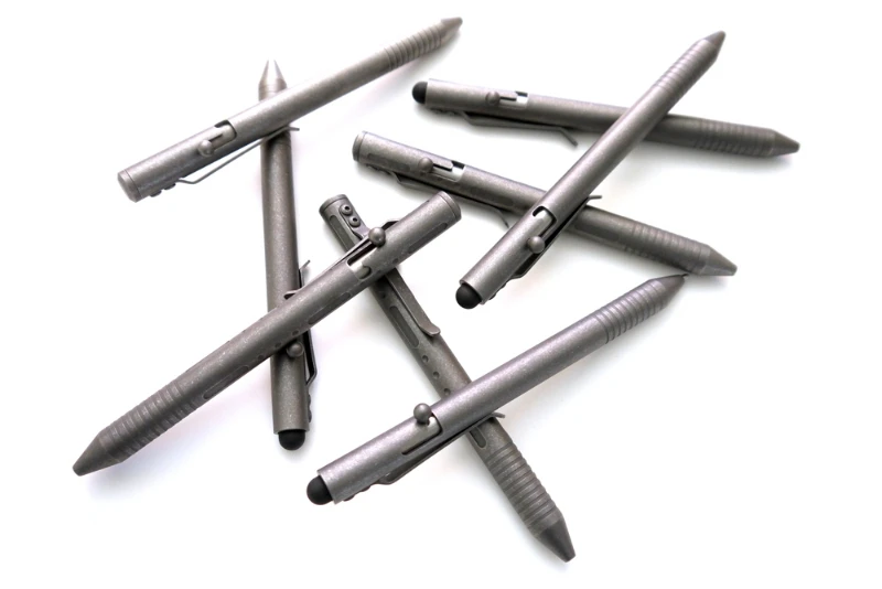 The bolt-action TiBolt titanium pen from Brian Fellhoelter