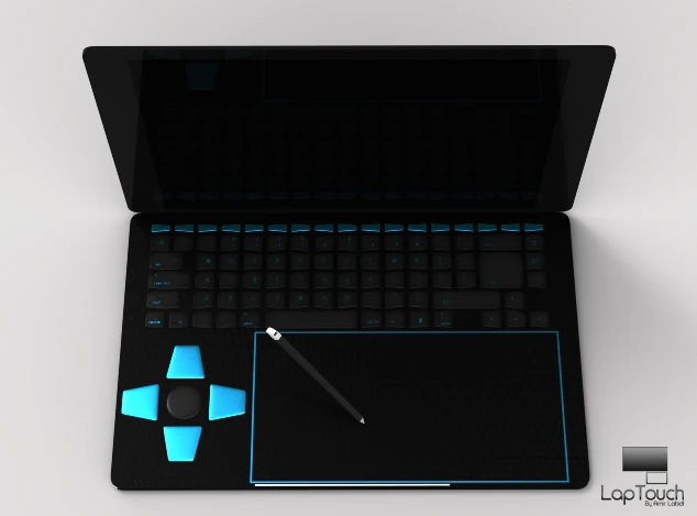 The LapTouch concept has been successfully shared on the social networks and is currently under application to obtain a patent (Image: Amir Labidi)