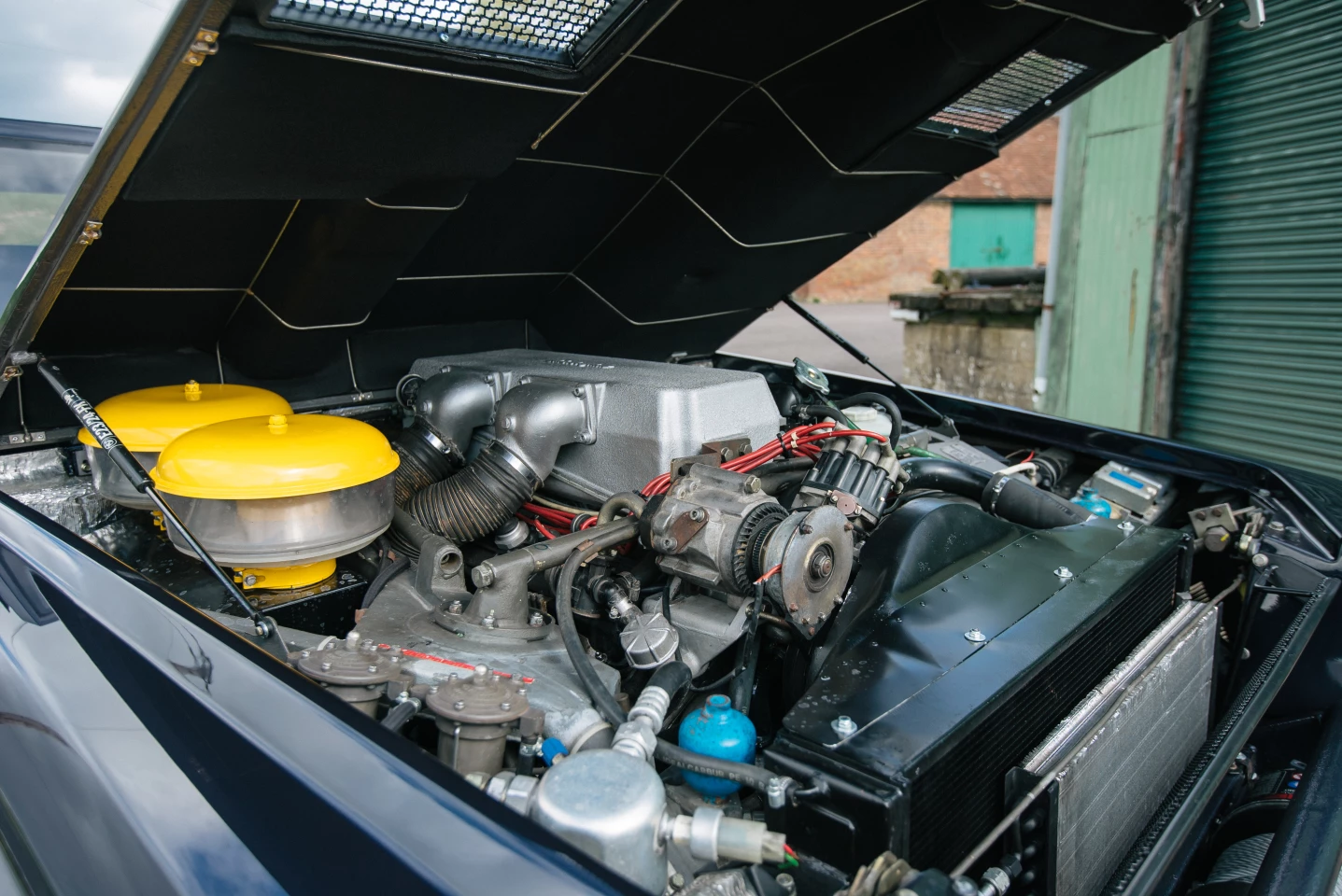 The original water pump for the V12 engine was leaking, so Bell Sport had a new water pump built to original spec