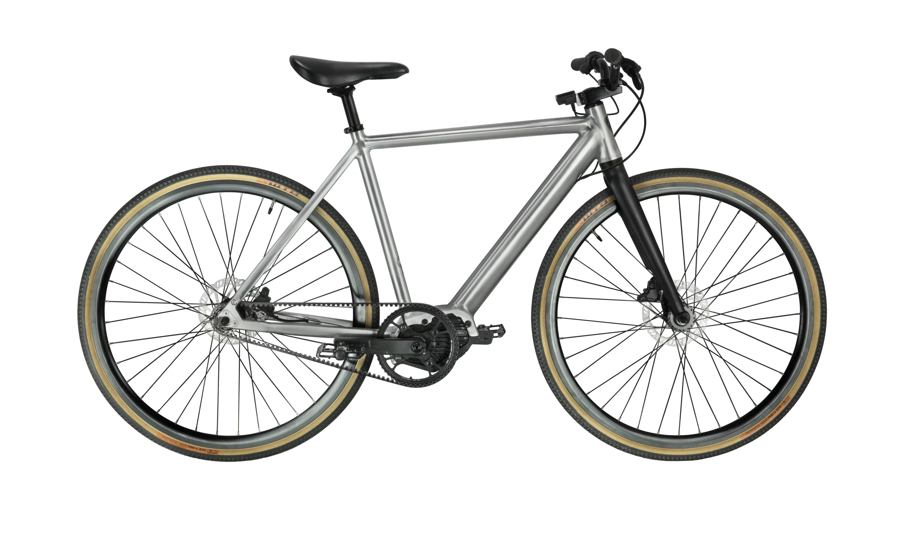 The Li-ion battery unit is hidden within the downtube, and the cables run inside the 6061 aluminum frame