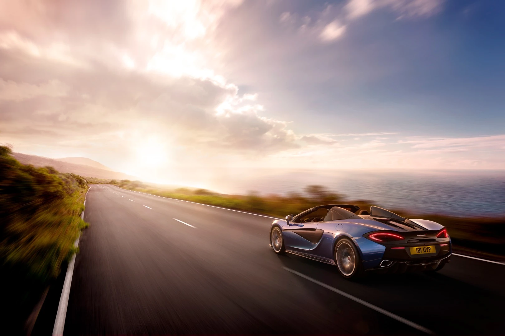The neat rear detailing on the 570S is borrowed from the P1