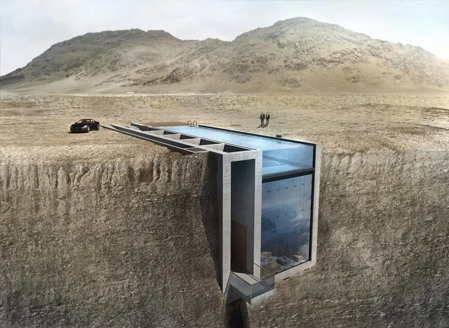 Casa Brutale started out as a purely conceptual render until a wealthy CEO saw it, fell in love with it, and duly commissioned OPA to build it