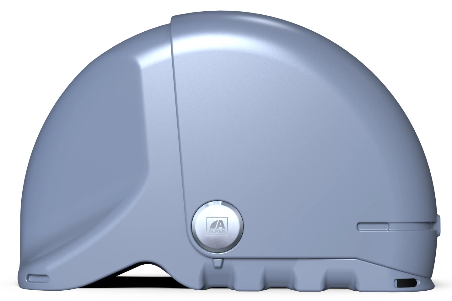 The Basecamp Bike Capsule, all closed up like an armadillo