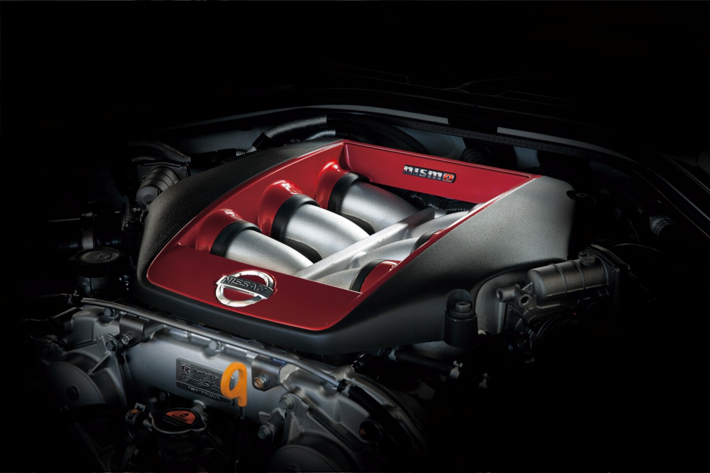 The 3.8-liter V6 VR38DETT engine