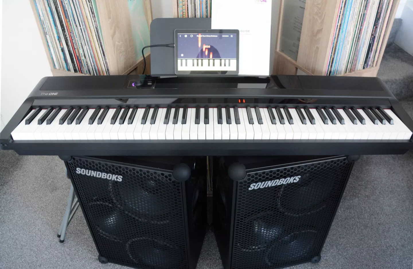 Guitar Hero-like games show students where and when to hit keys, with a score revealed at the end