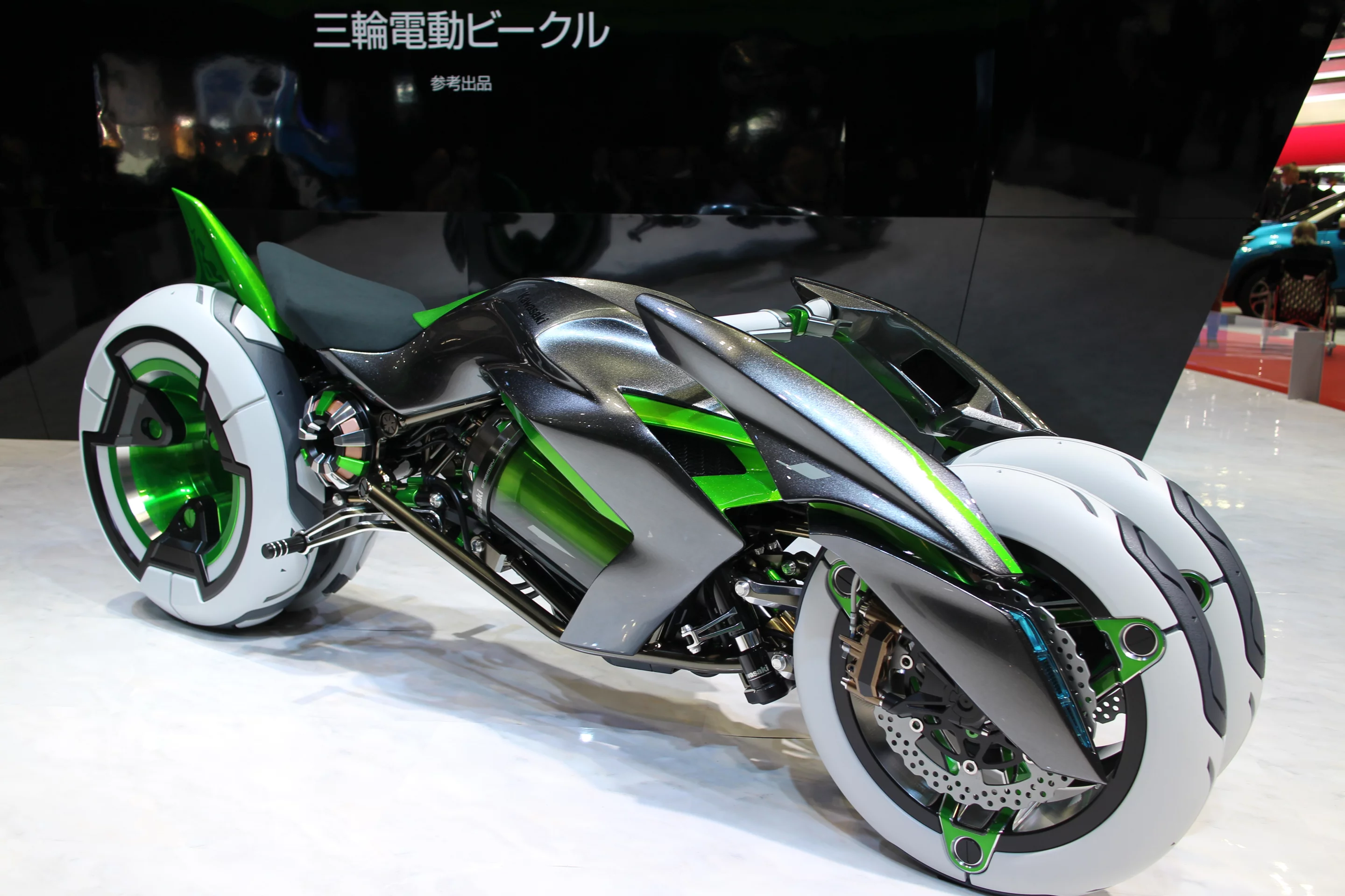 Kawasaki's J concept on show at the 2013 Tokyo Motor Show (Photo: Mike Hanlon /Gizmag.com)