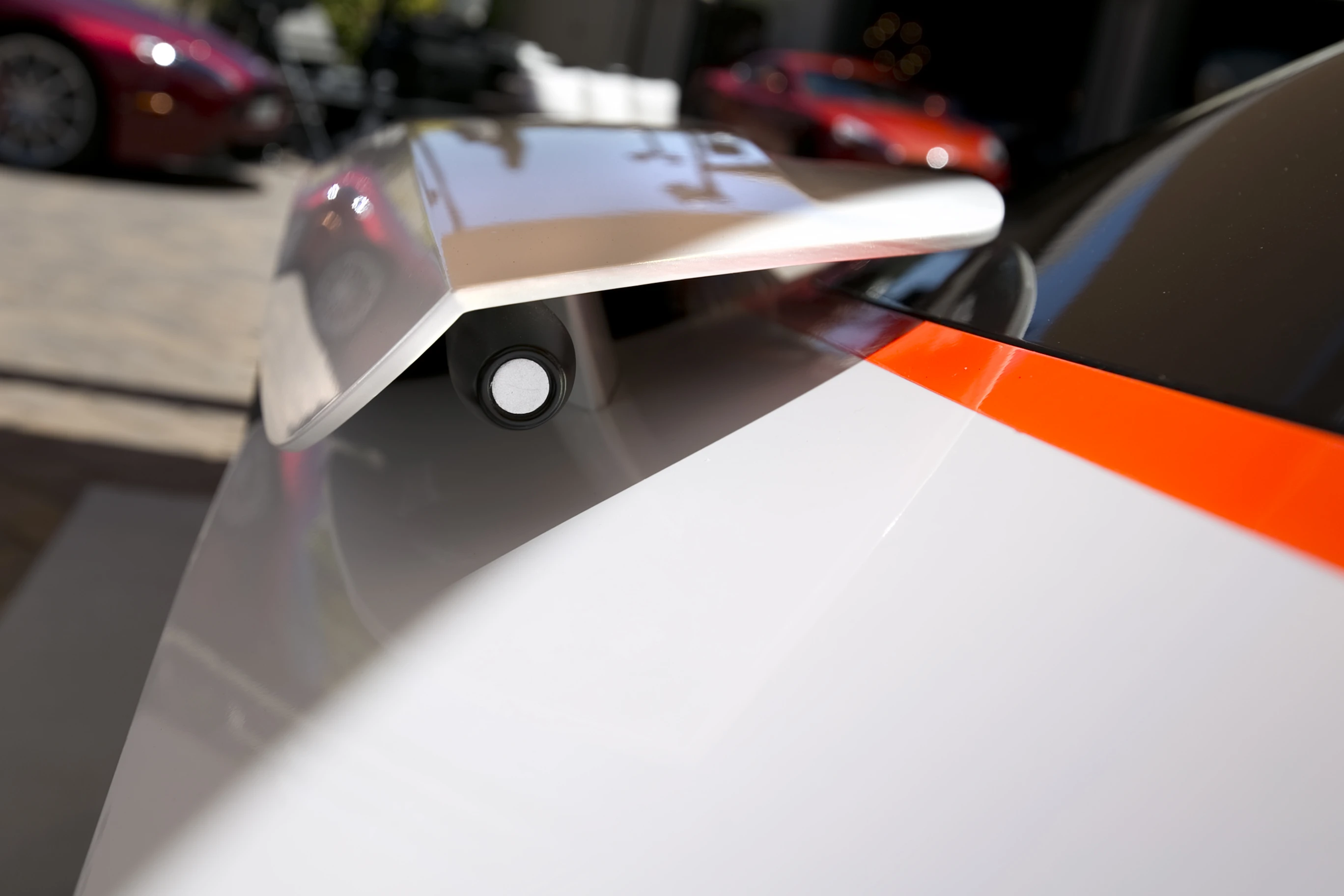 The DP-100's rear view mirrors have been replaced by small cameras hidden under the floating fender section (Photo: Angus MacKenzie/Gizmag.com)