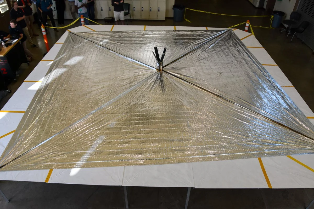 LIghtSail 2's solar sail is about the size of a boxing ring