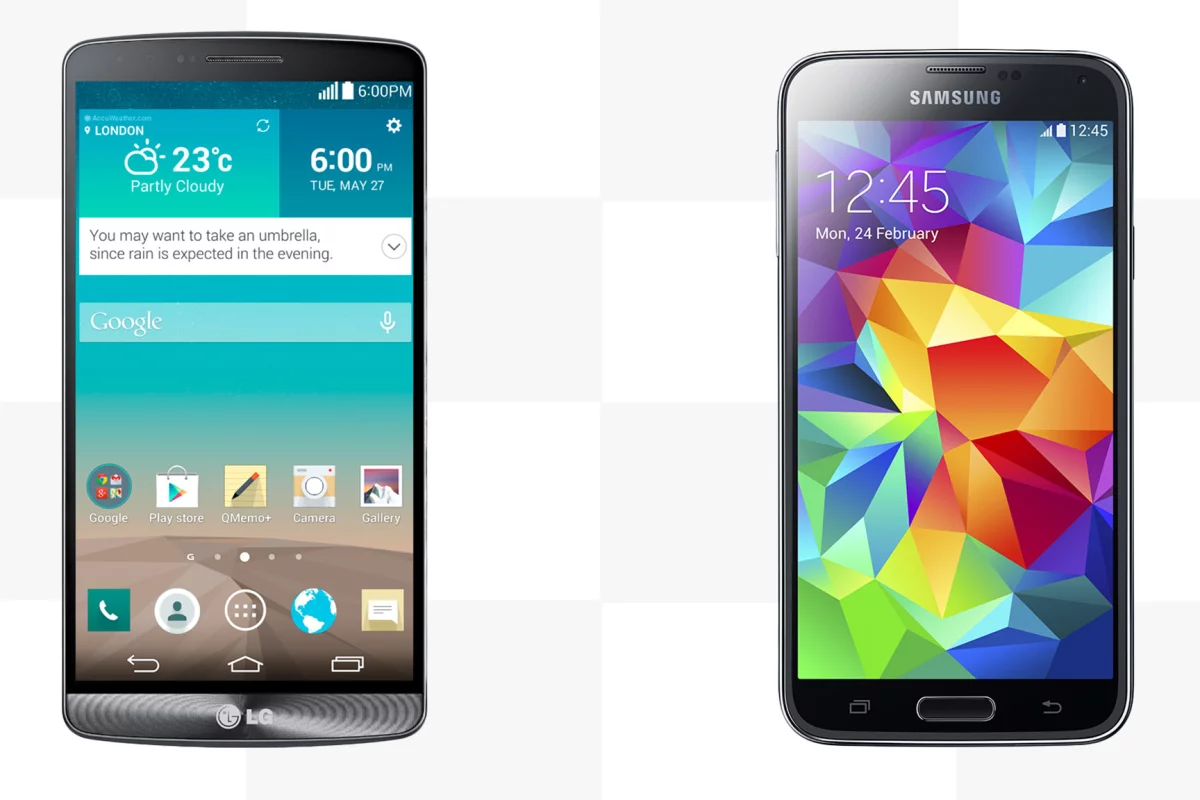 Gizmag compares the features and specs of the LG G3 and Samsung Galaxy S5