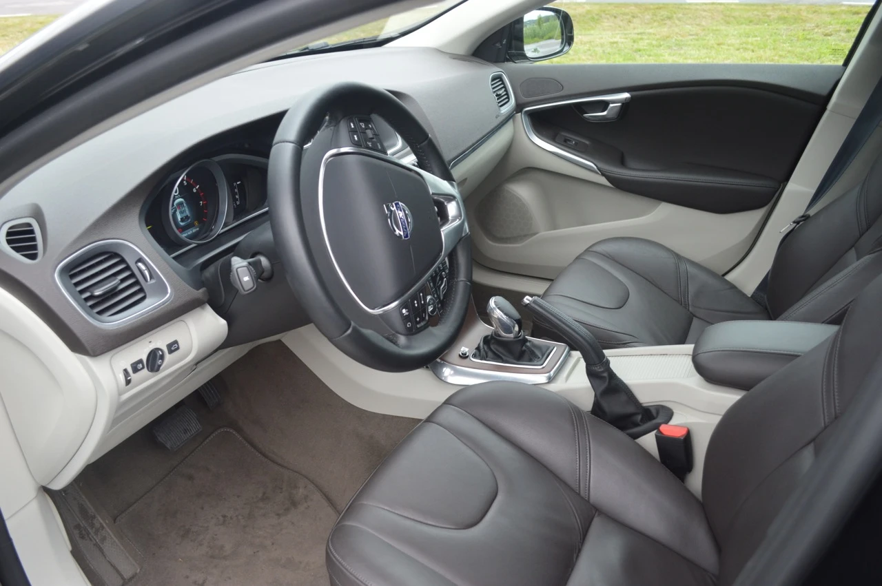 Inside Volvo's self-parking car prototype (Photo: Gizmag)