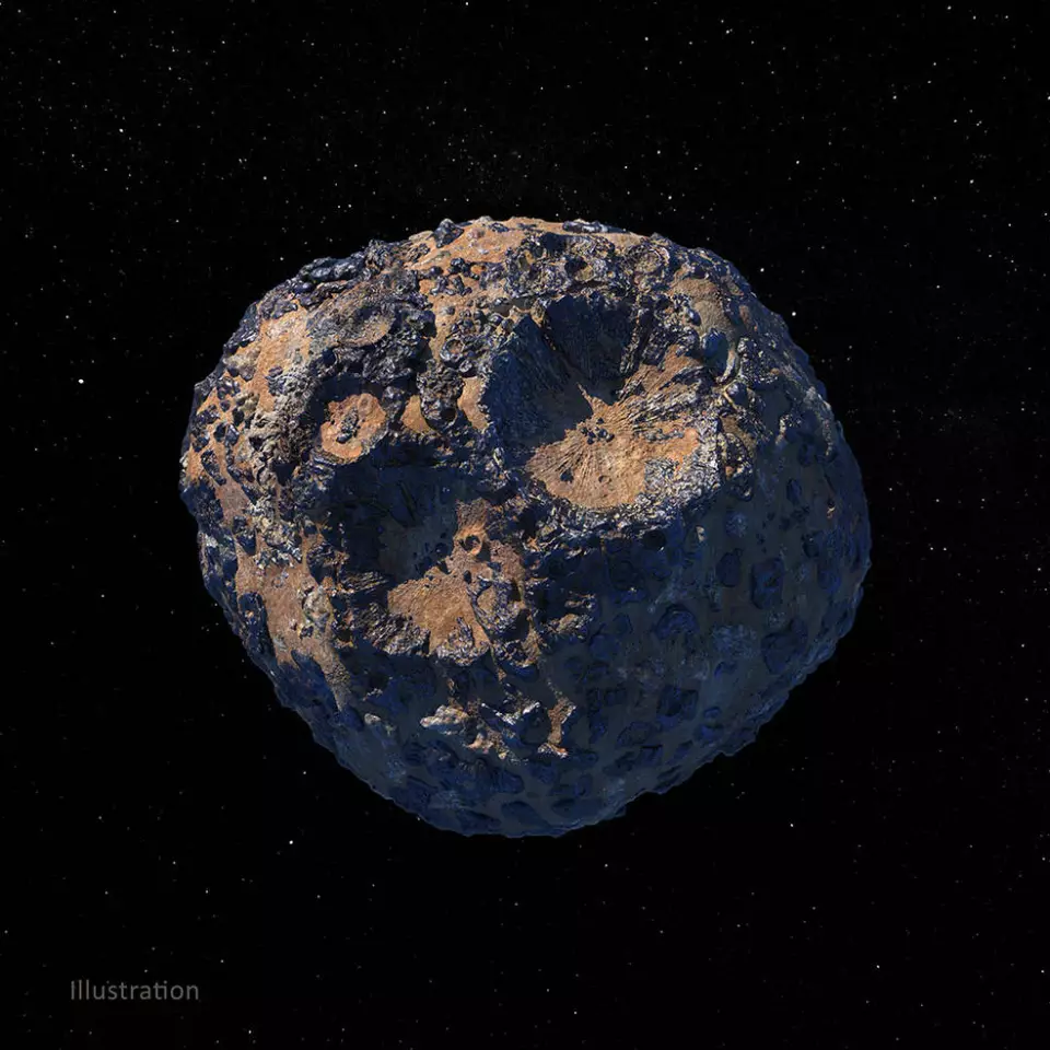 Artist's concept of the asteroid Psyche