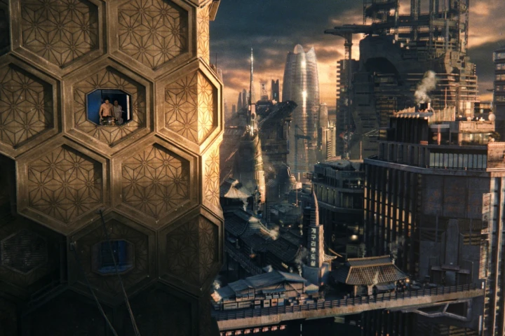 The future city in the film Cloud Atlas