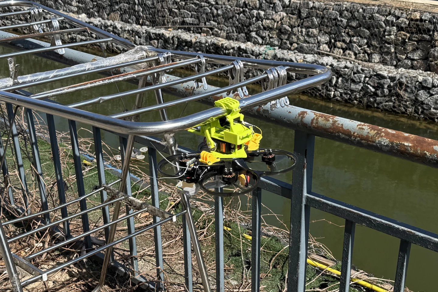The drone utilized in the study, pictured here just hangin' around