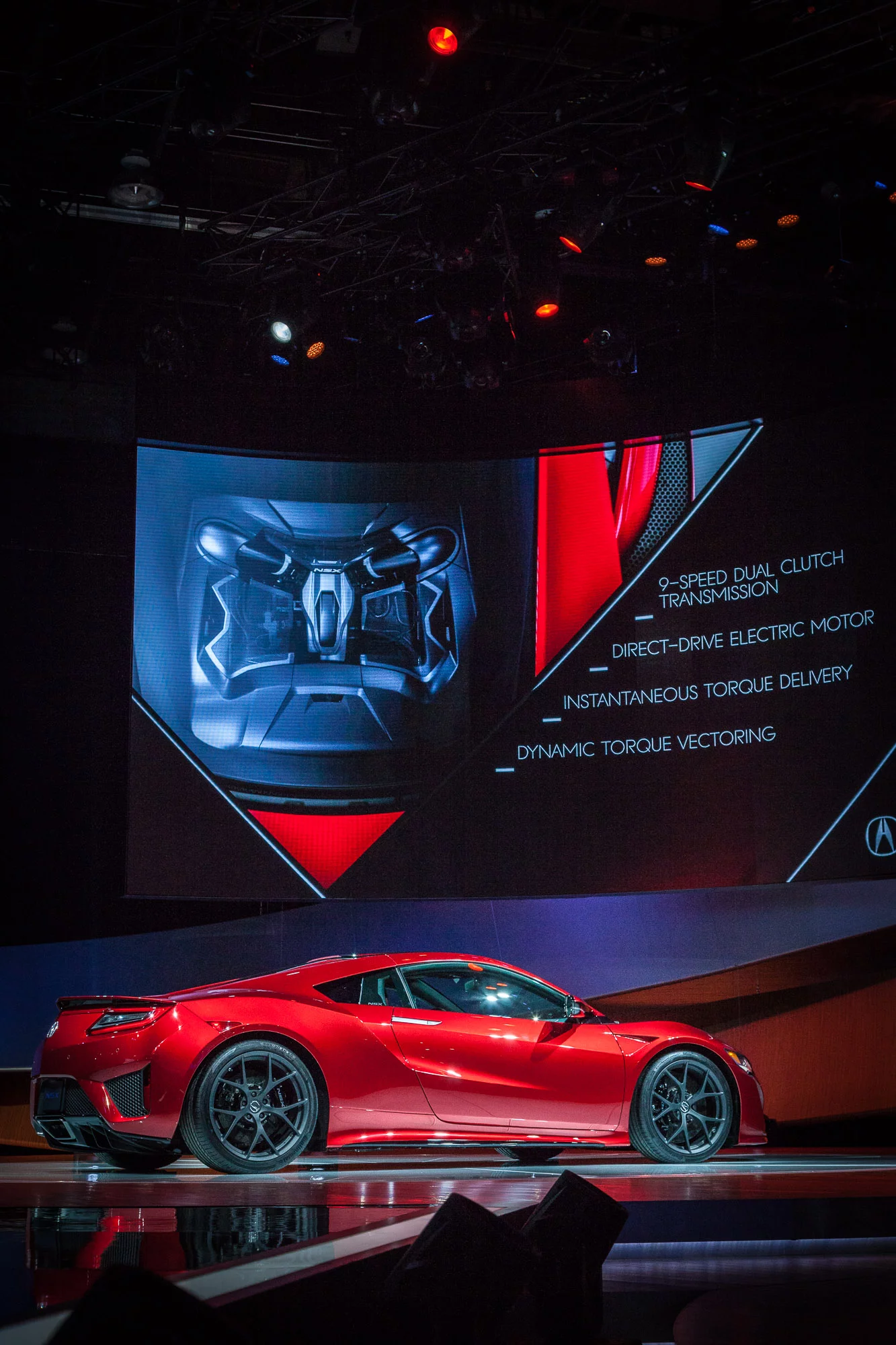 The production spec Acura NSX Version 2.0