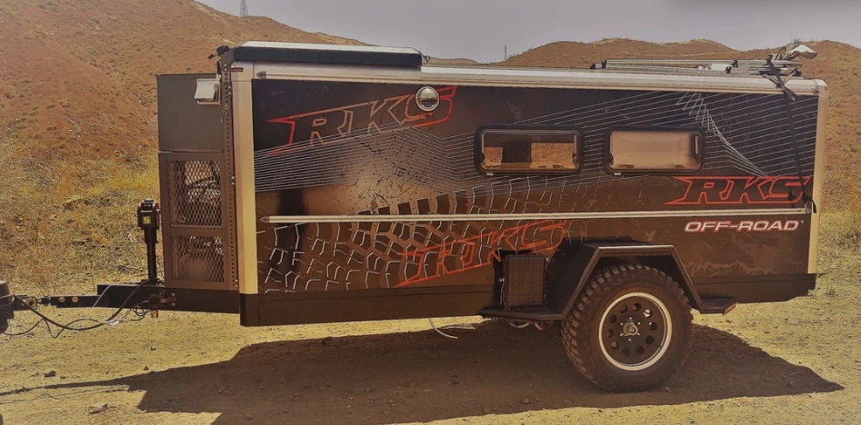 The RKS Purpose trailer includes a lockable nose box for storage