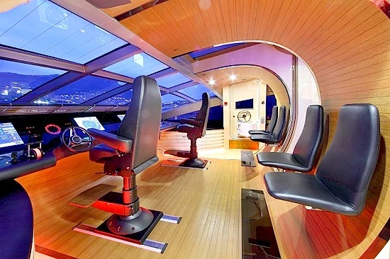 M/Y Shooting Star bridge