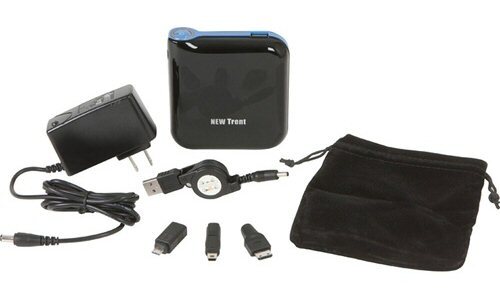 The IMP1000 comes with a retractable USB charge cable, travel-friendly 100 - 240V charger, various adapters and a soft pouch