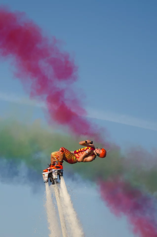 2014 American Flyboard Champion Damone Rippy finished second at the Flyboard World Cup 2014 held in Dubai, December, 2014 (Photo: Liam McKenna)