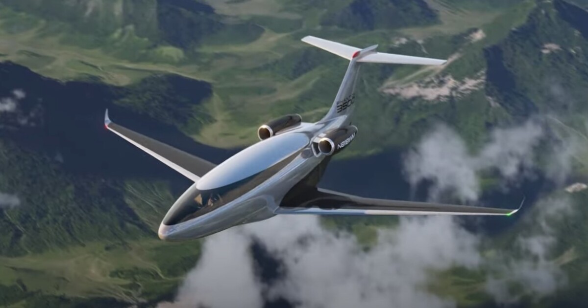Windowless Phantom 3500 jet promises 35% better fuel efficiency