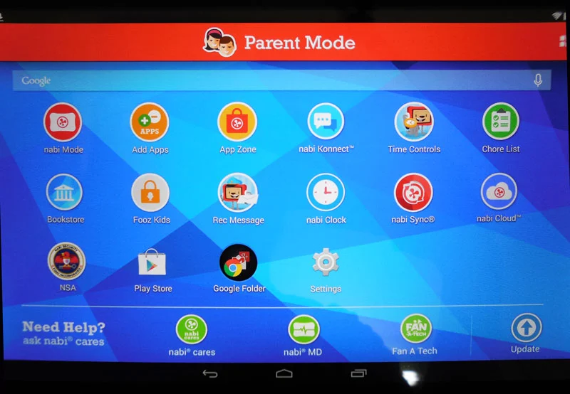 The Mommy mode gives parents total control over their kids tablet usage (Photo: Lakshmi Sandhana/Gizmag)