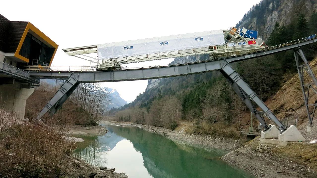 The Stoosbahn funicular railway is the steepest of its kind in the world