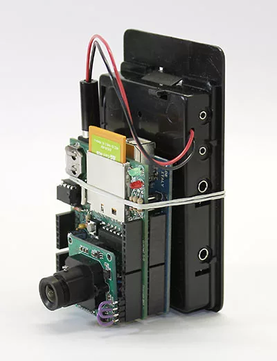 A completed Internet of Things Camera complete with battery pack (Photo: Adafruit)