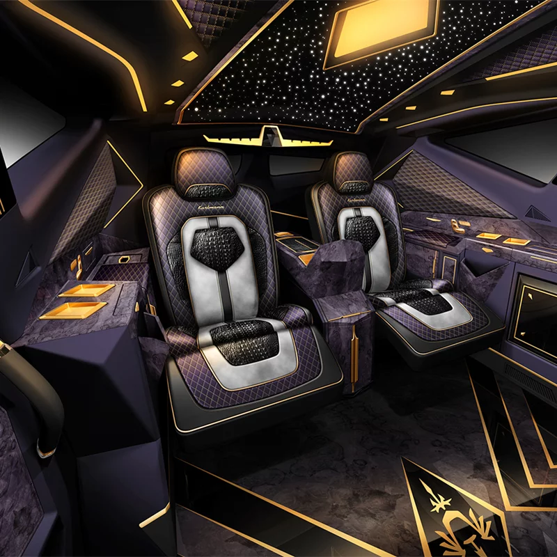 Karlmann King: luxury interior in purple.