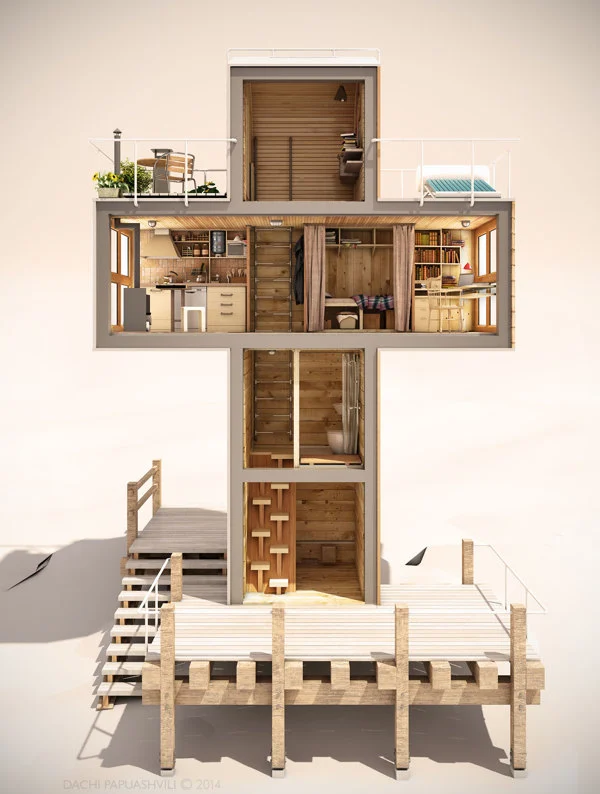 The Skit proves the continuing ability of shipping containers to inspire (Image: Dachi Papuashvili)
