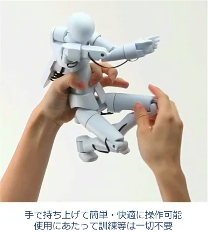 QUMA is a 3D motion-capture figure equipped with a number of movement-tracking sensors