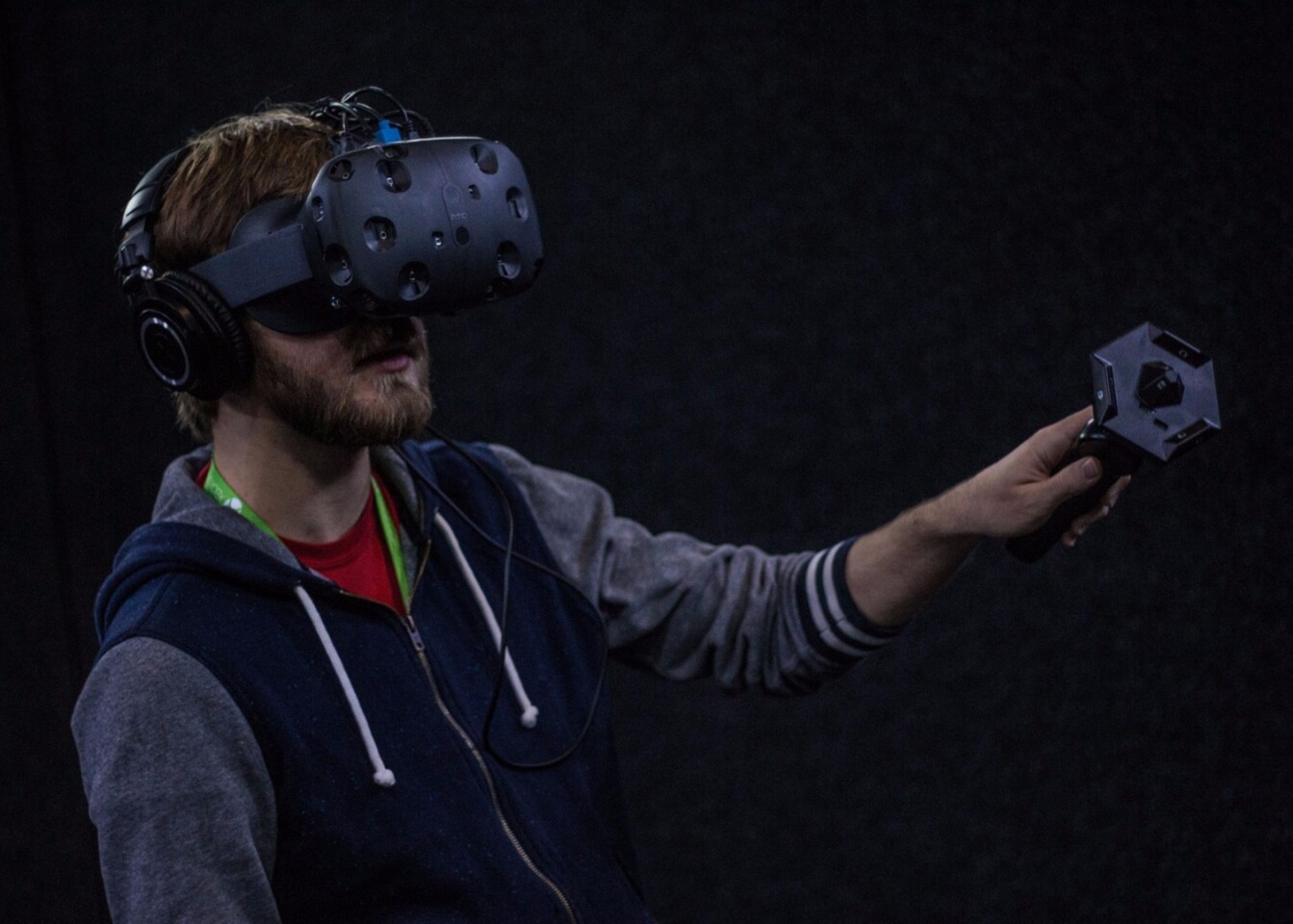 The Vive is being developed by HTC in partnership with software company Valve