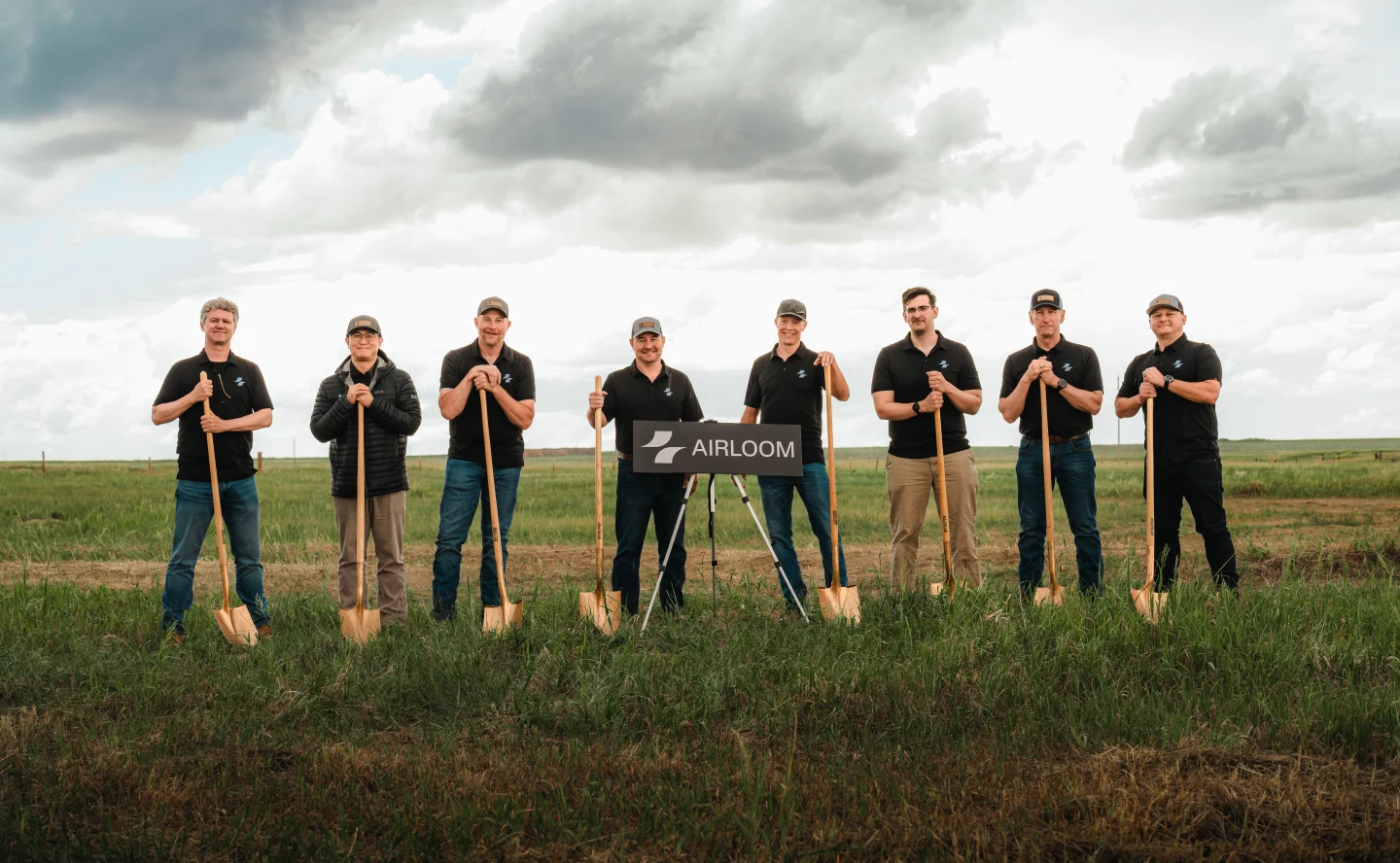 The team found enough for eight matching shovels in their 2024 fundraising round
