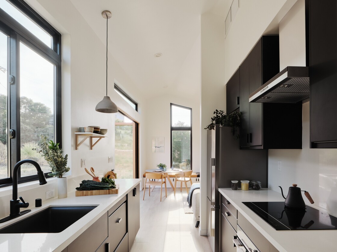 The home comes complete with full modern kitchen
