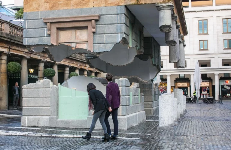 You could probably make a good argument for including all Alex Chinneck's projects in this roundup of odd architecture (Photo: Jeff Moore)