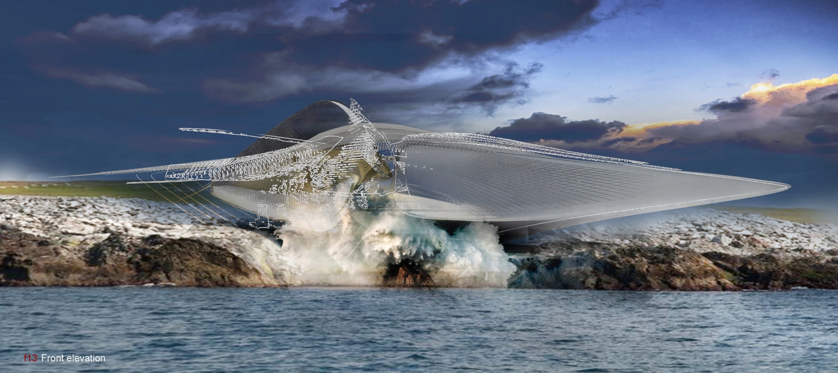 The Hydroelectric sculpture gallery is envisioned for Sochi, Russia