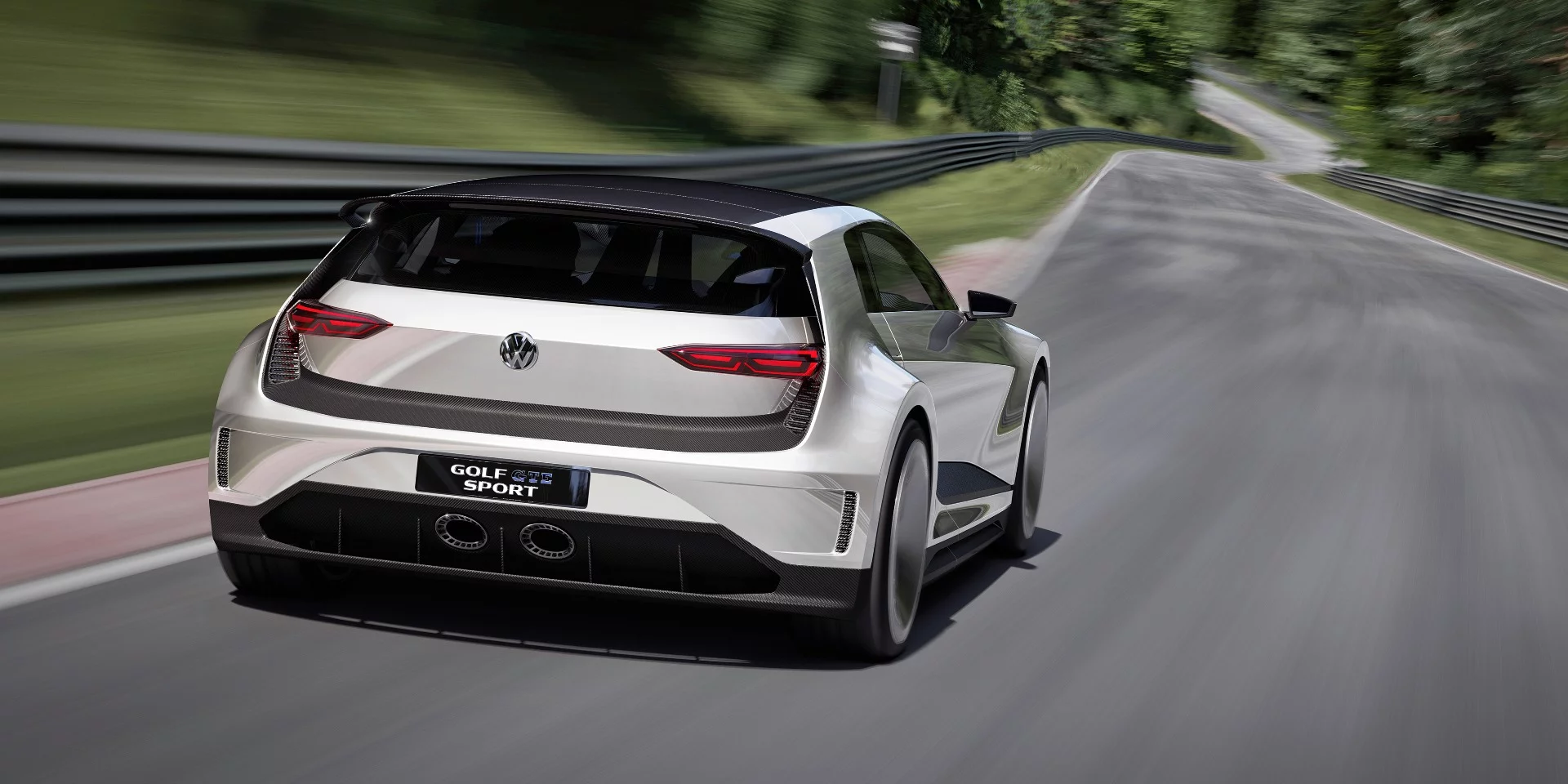 The GTE's rear-end design is dramatic, thanks to all the carbon