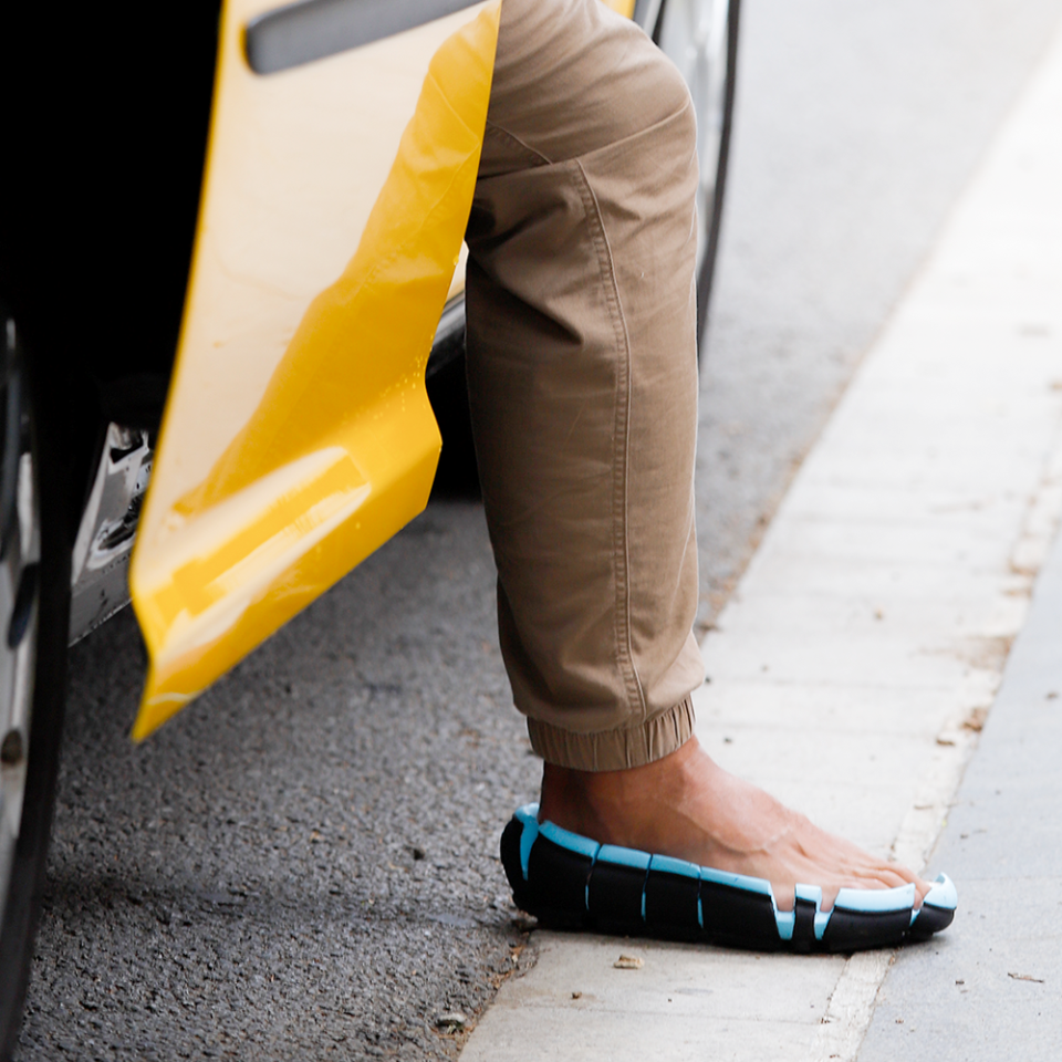 The Link flip-shoe is a sturdy but airy piece of footwear