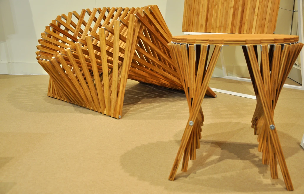 Rising Furniture by Robert Van Embricqs, SaloneSatellite 2013 (photo: Edoardo Campanale/Gizmag)