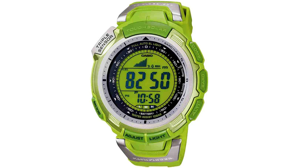 Casio's new Pathfinder PAG110C-3 watch is green in both color and intent