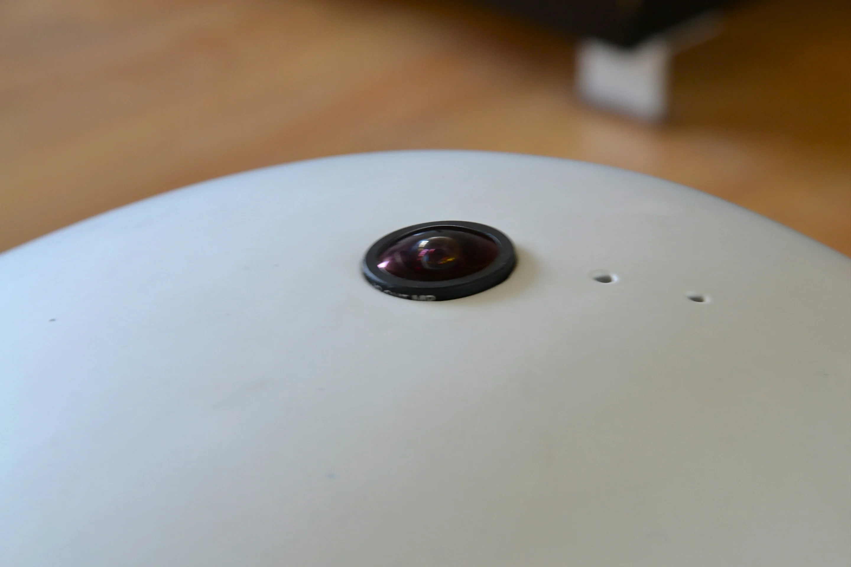 There's a 360 degree camera up top (Photo: Paul Ridden/Gizmag)