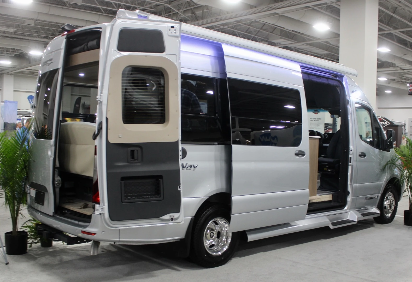 Pleasure-Way told us at the show that the Plateau FL and TS floor plans, based on the new 3rd-gen Sprinter, will each start around $160,000