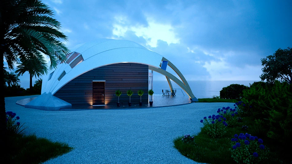 The Pearl passive solar house by David Fanchon