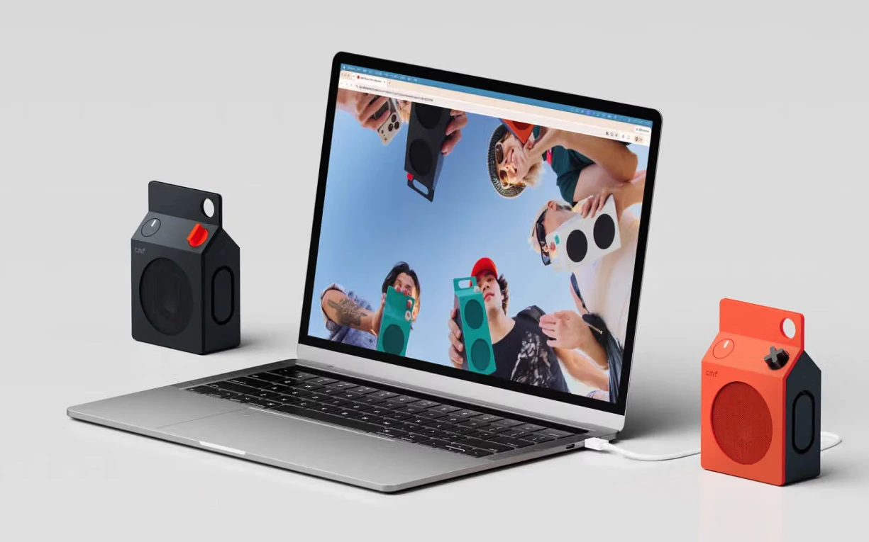 Plug the CMF Speaker into a laptop for lag-free sound in games and movies