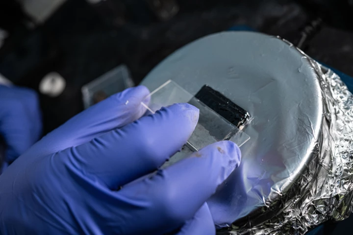 A Rice University scientists applies a novel coating to steel to protect against corrosion