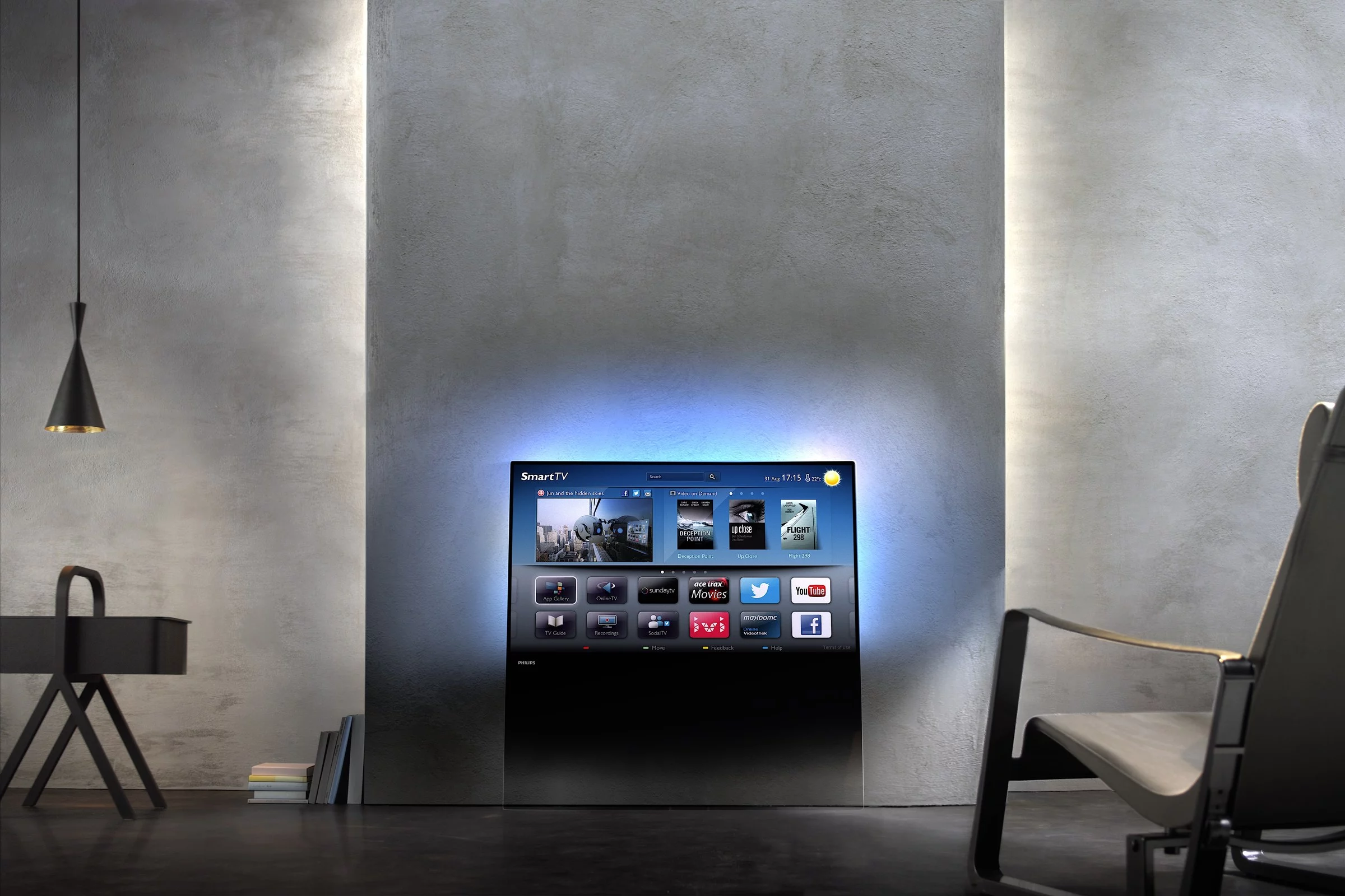 The 2013 Philips DesignLine comes in 46- and 55-inch screen sizes