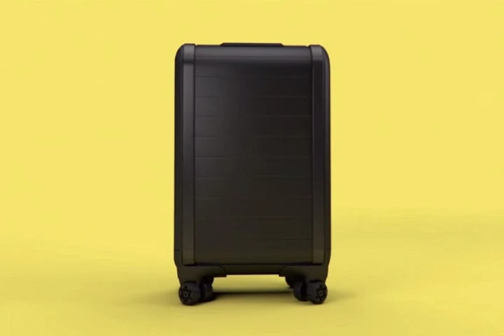 Trunkster features a rolltop door, battery charger, integrated digital scale, GPS tracking, and improvements to the handle and wheels