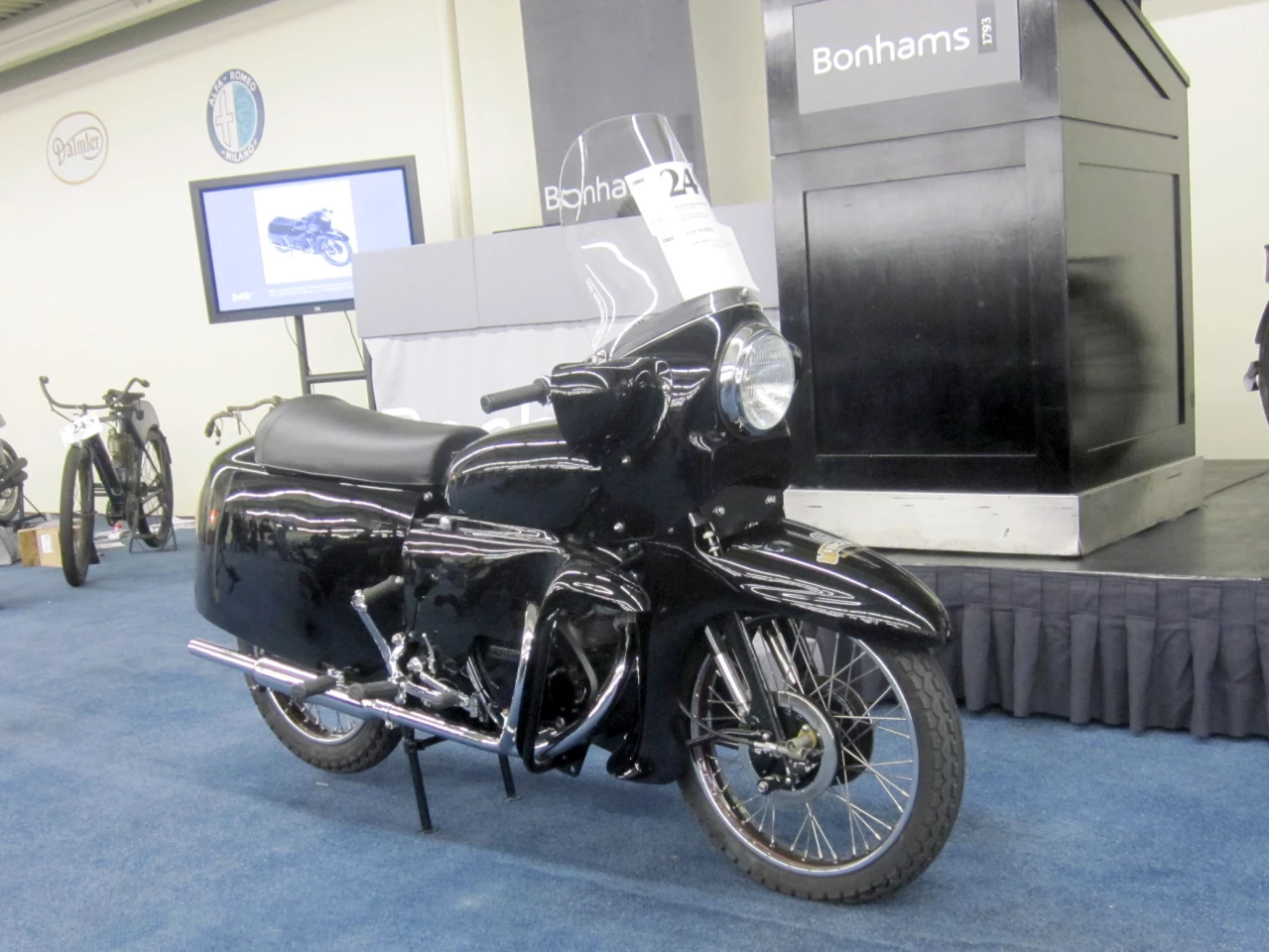 This 1955 Vincent Black Prince sold for $122,500 in January, 2012 at Bonhams Las Vegas auction. Image: Somer Hooker