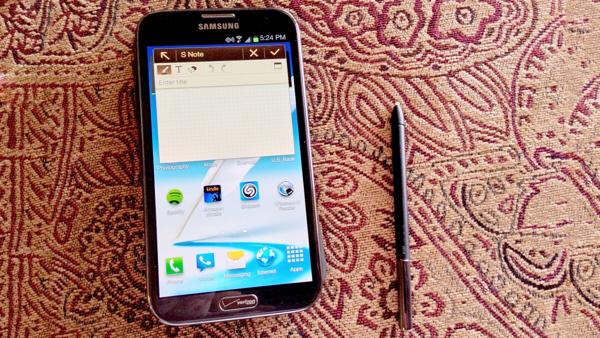 S Note lets you jot quick notes from anywhere