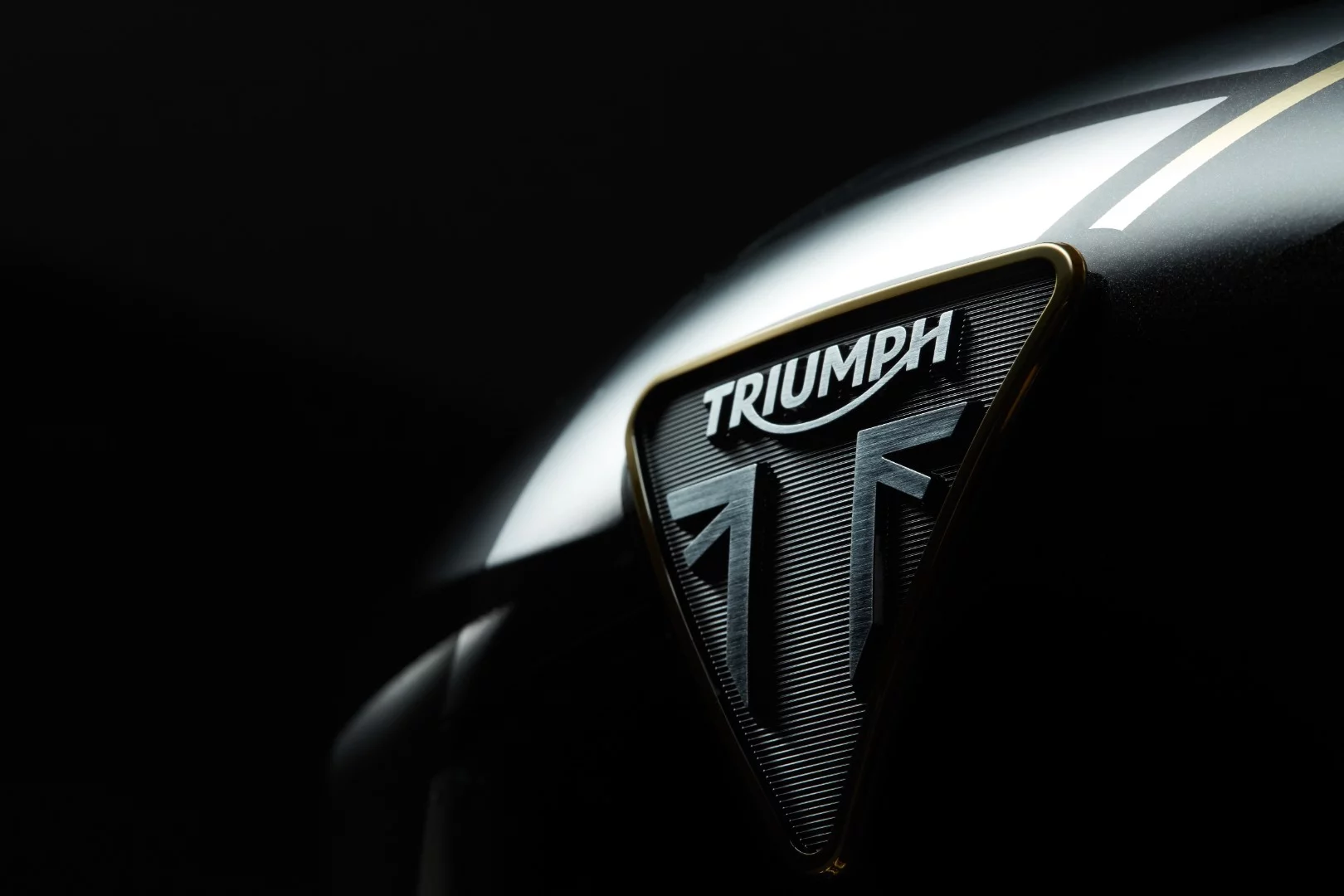 Triumph has put logos on the bike