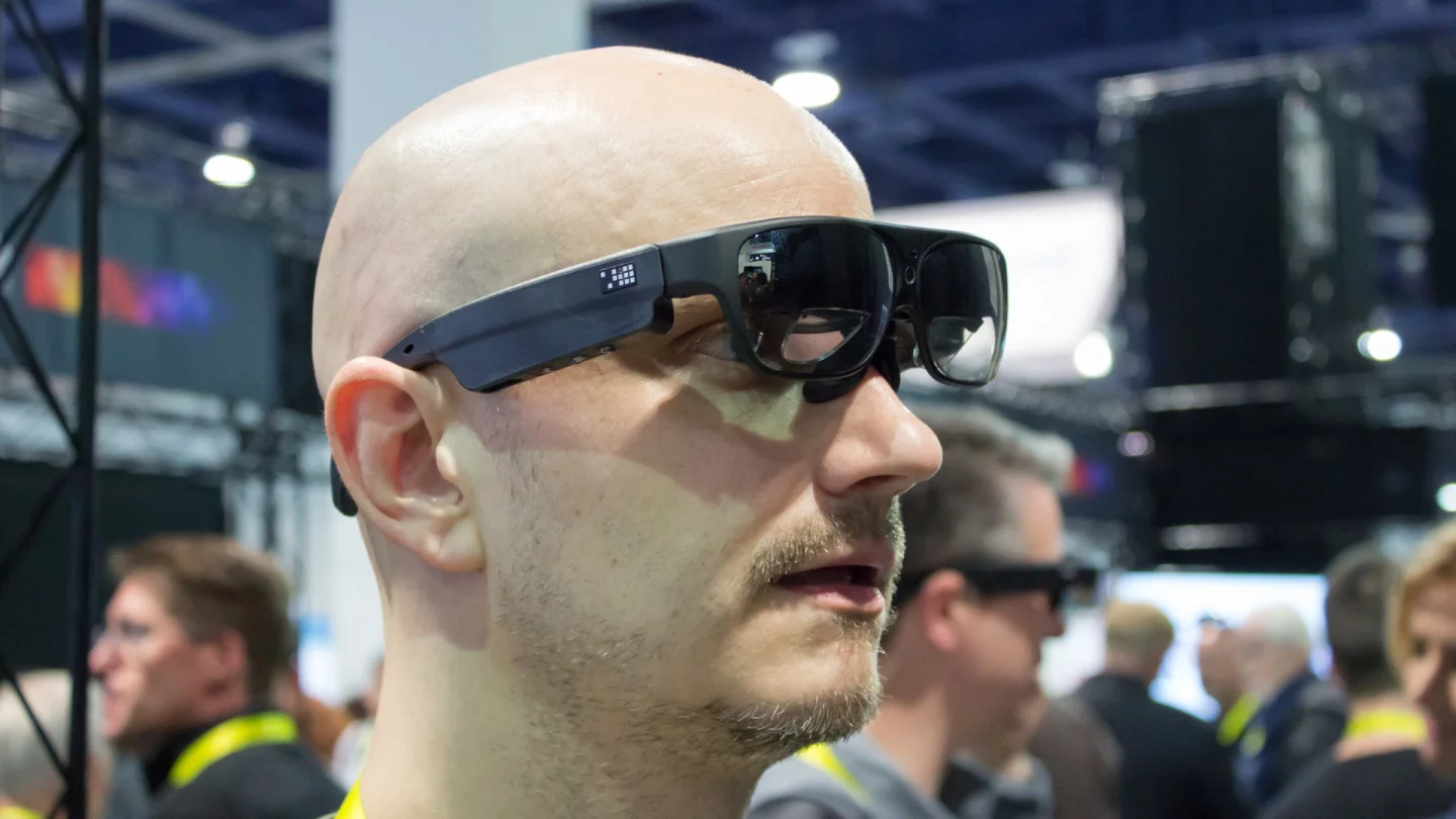 ODG's R-7 smartglasses can't quite pass for a pair of regular glasses, but they're more subtle than many headworn tech products