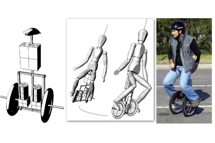 TILTO is a home-built electrically powered, single-person self-balancing vehicle (Photo: Marcelo Fornaso)